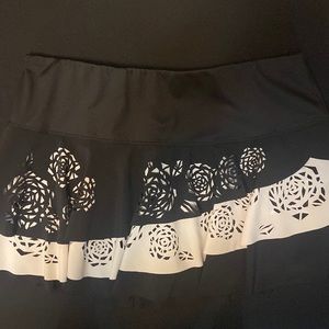 Lucky in Love black and white tennis skirt